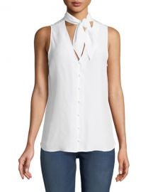 FRAME silk scarf blouse at Neiman Marcus